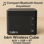Bem HL2022A Wireless Bluetooth Portable Mobile Speaker Cube Aux/usb. Fixed Price $17.97.