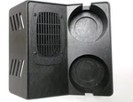 Workman Cb Radio Hump Mount With Built-in Speaker & Dual Cup Holders Black. Fixed Price $32.07.